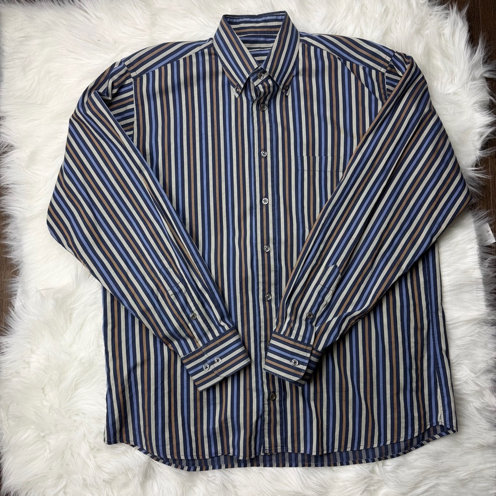 Burberry Multicolor Striped Button Down Shirt
